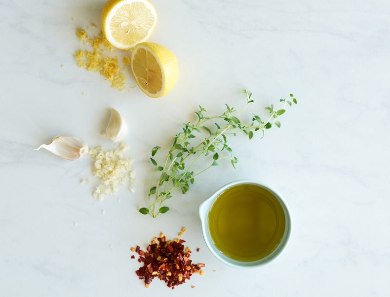 Marinate with Olive Oil and Lemon