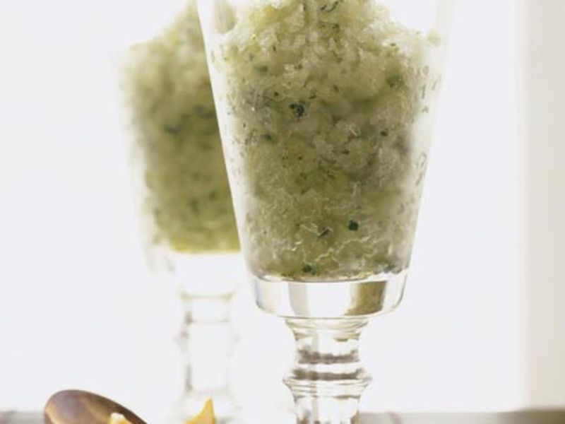 Lemon Basil Granita