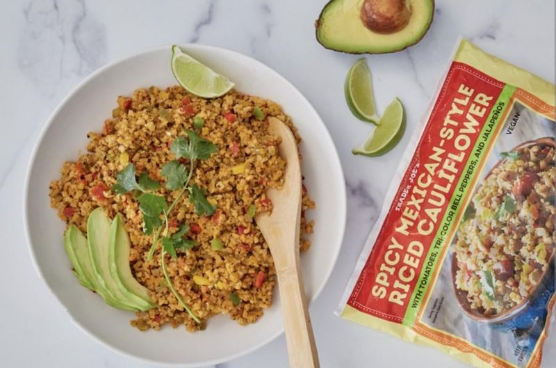 Spicy Mexican Style Riced Cauliflower