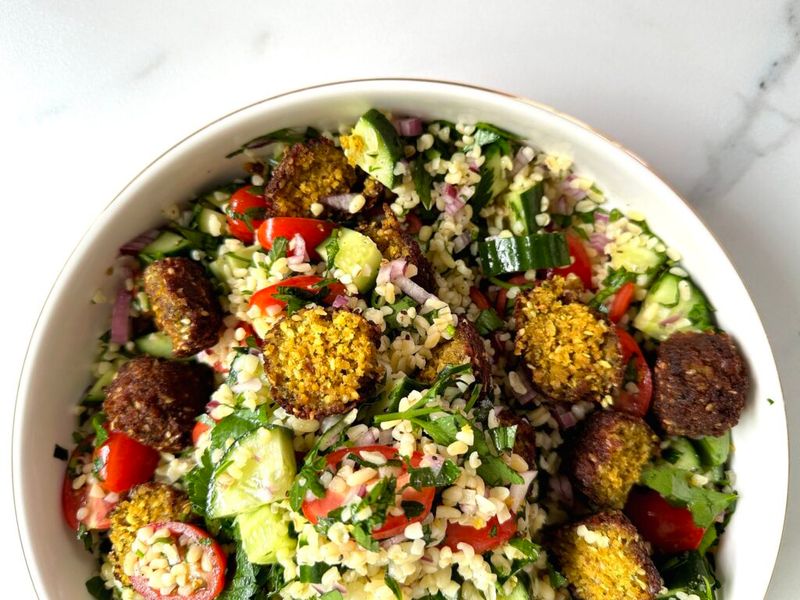 Falafel and Tabouleh Salad
