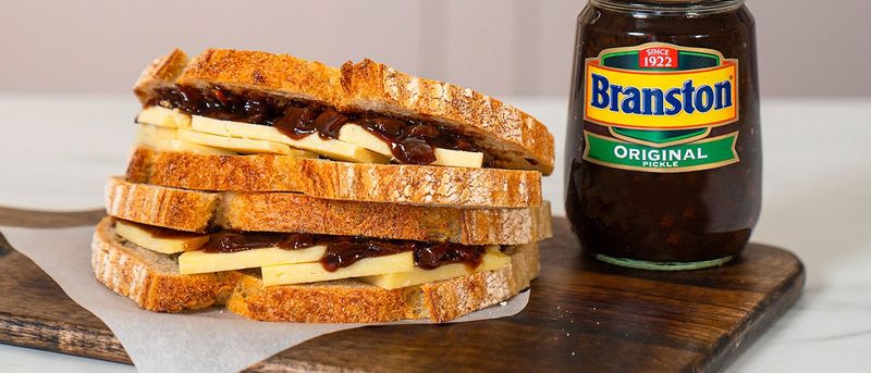 Cheese and Pickle Sandwich