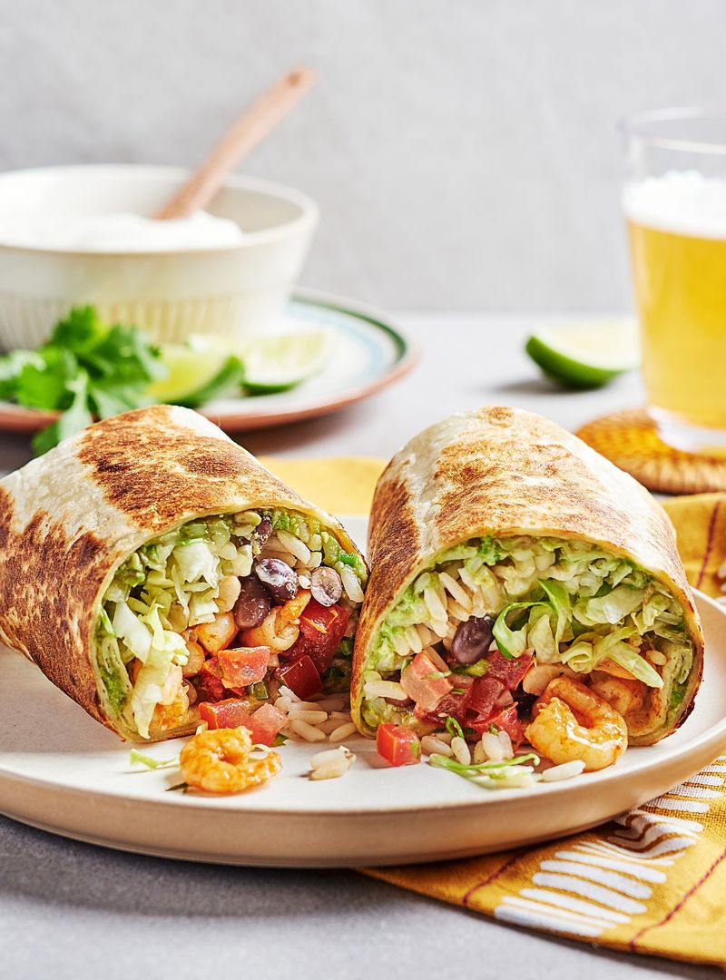 Spicy Shrimp Burrito