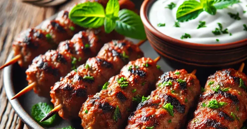 Lamb Koftas with Mint Yogurt