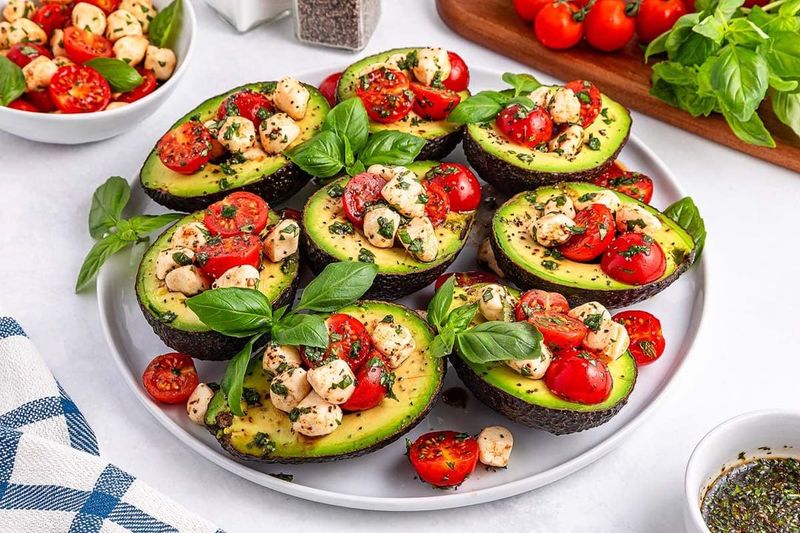 Caprese Stuffed Avocado