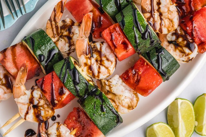 Watermelon Syrup Marinade for Grilled Shrimp