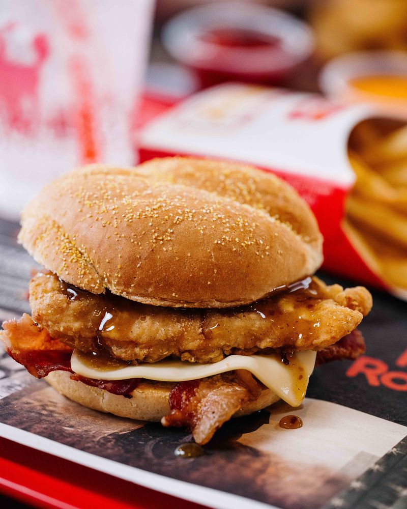 Roy Rogers Gold Rush Chicken Sandwich
