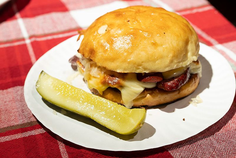 Wisconsin Cheddar Brat Melt