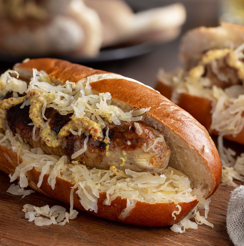 Wisconsin: Bratwurst with Sauerkraut – Mader's, Milwaukee