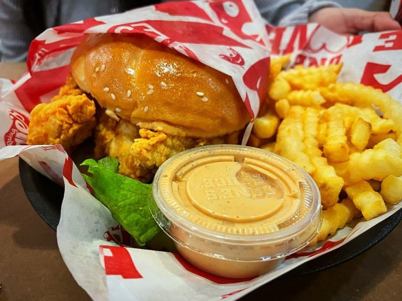 Raising Cane's Spicy Chicken Sandwich