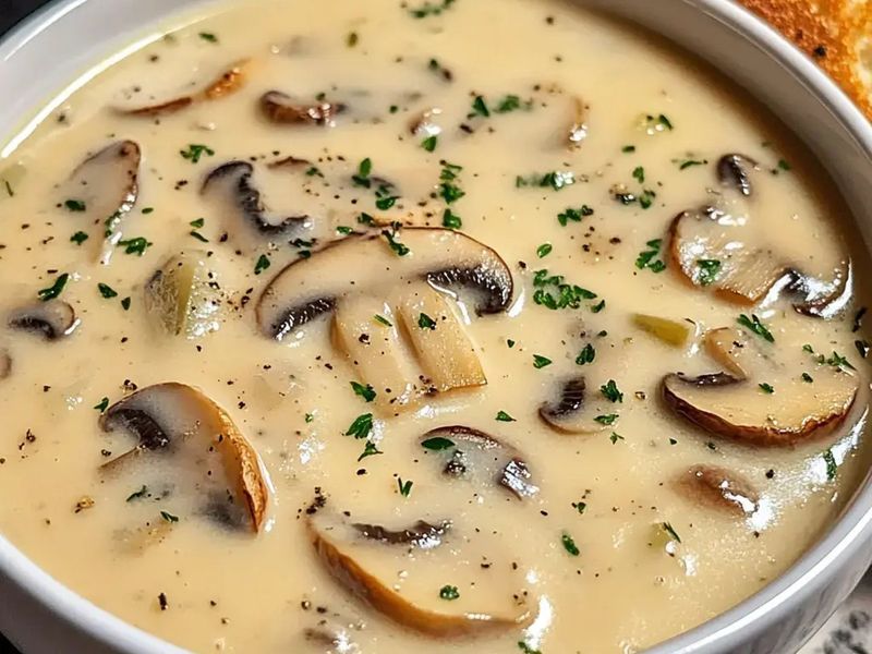 Savory Mushroom and Thyme Soup
