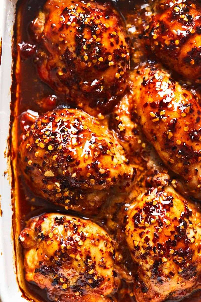 Honey Garlic BBQ Chicken Thighs
