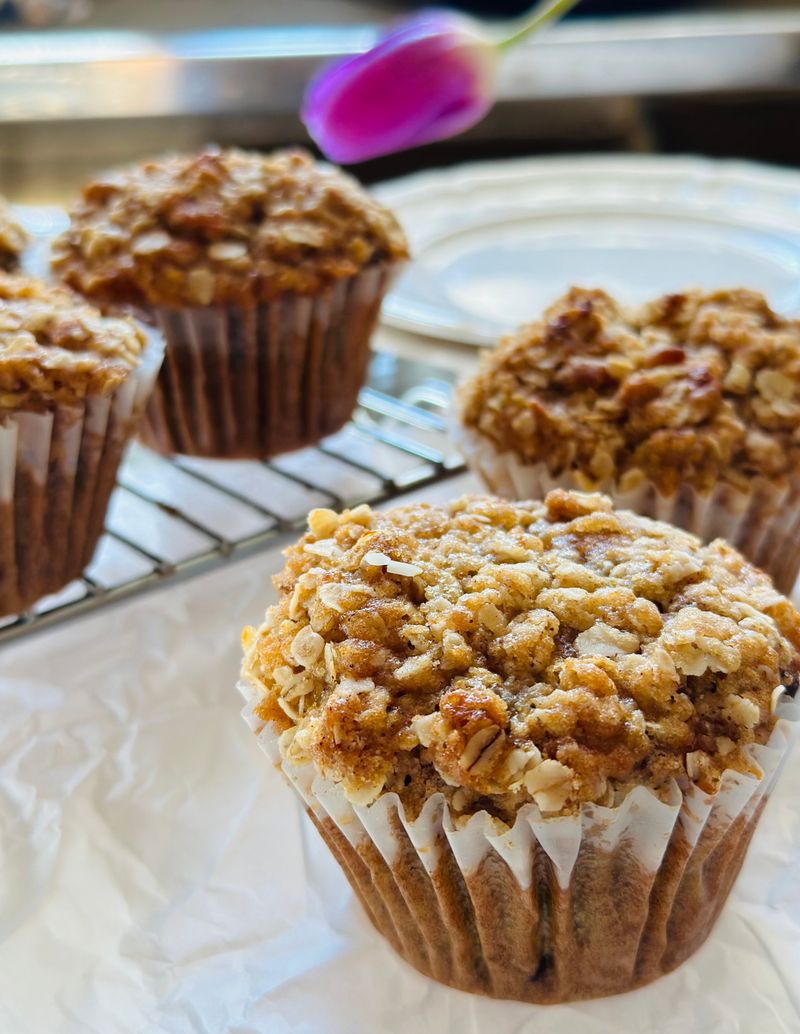 Zucchini Muffins with Streusel Topping