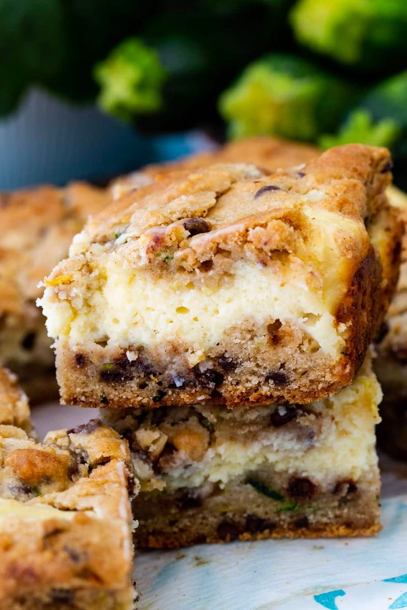 Zucchini Cheesecake Bars