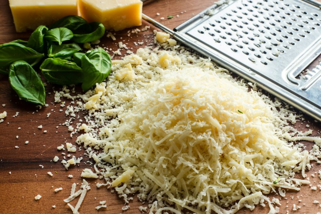 yellow rice on brown wooden table